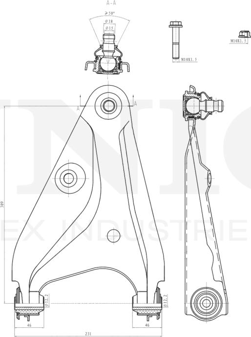 Рычаг подвески (Unio). Артикул SSP-40014