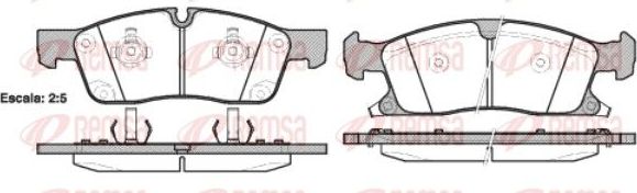 Тормозные колодки Remsa. Артикул 1430.02