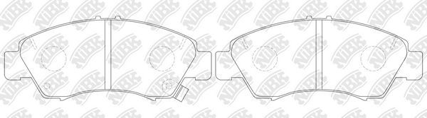 Тормозные колодки NiBK. Артикул PN8265