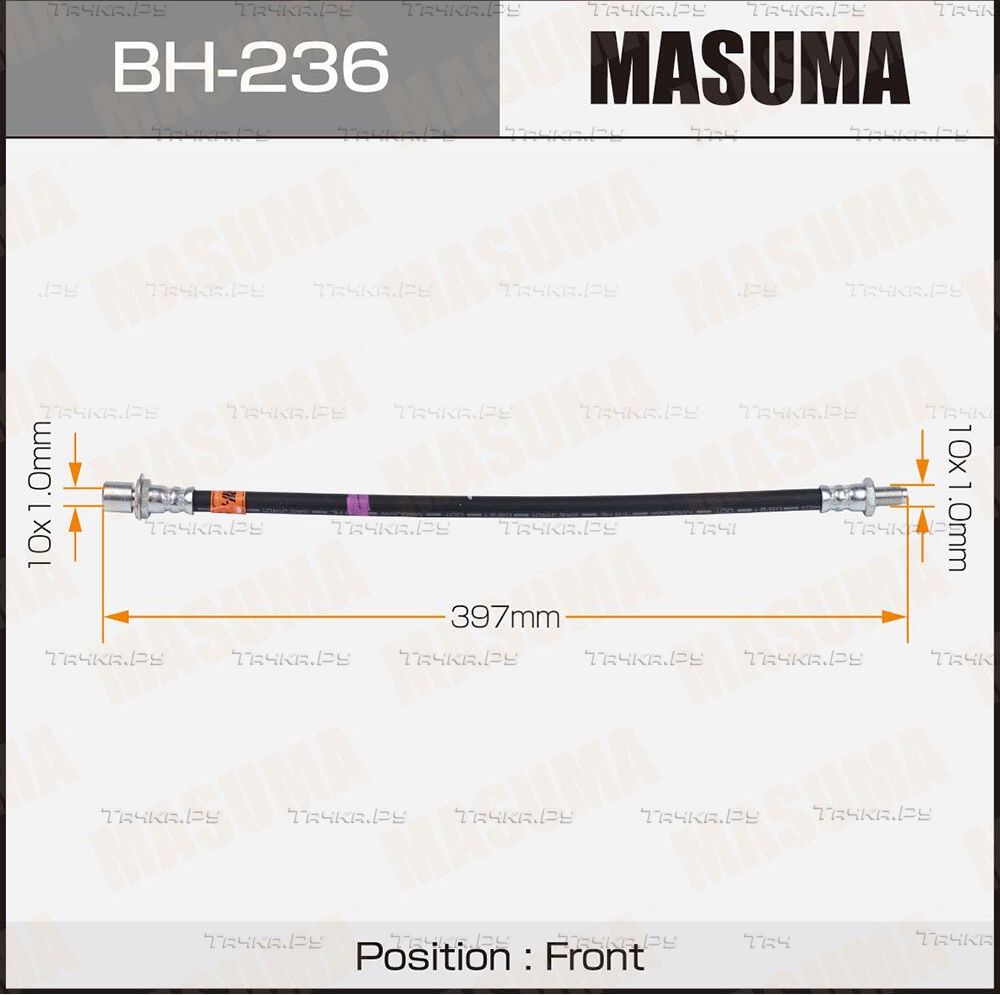 Тормозной шланг Masuma. Артикул BH-236