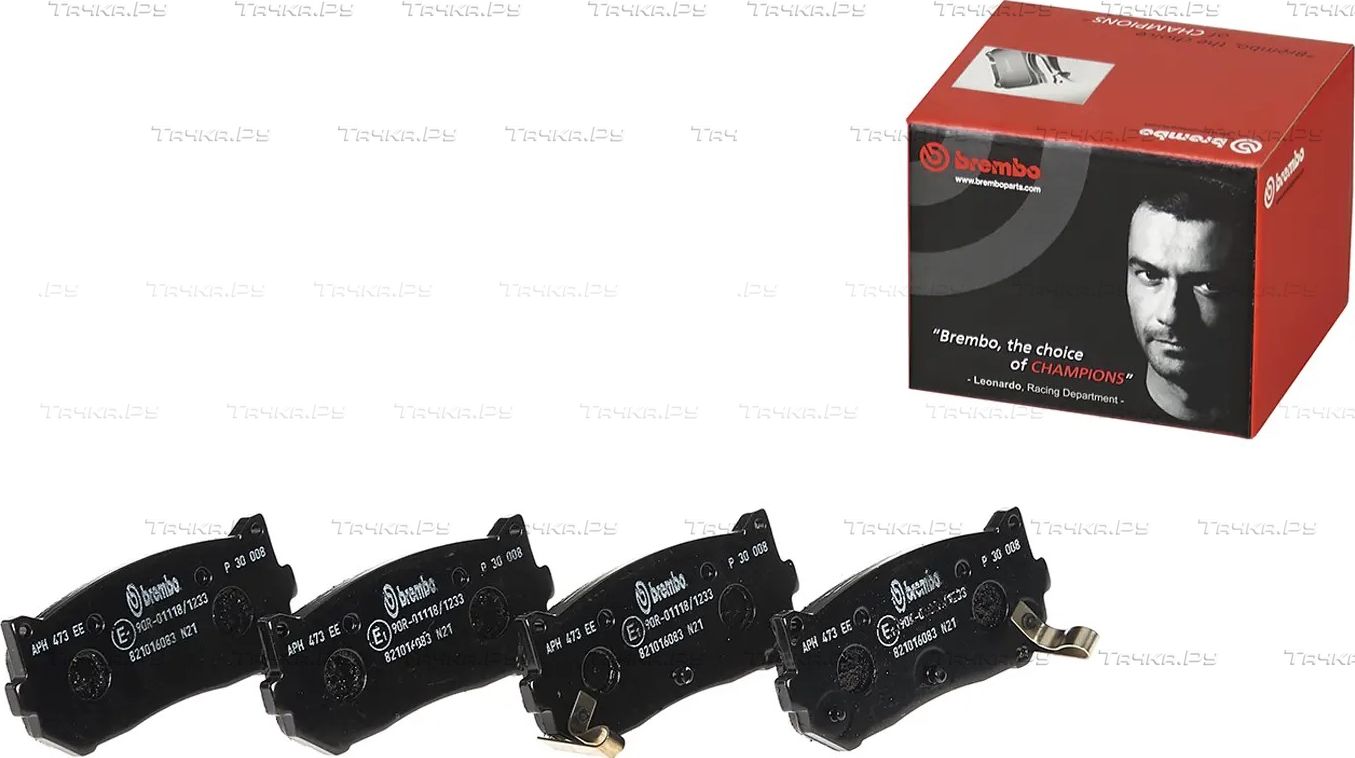 Тормозные колодки Brembo задние для Kia Shuma I 1996-2001. Артикул P 30 008