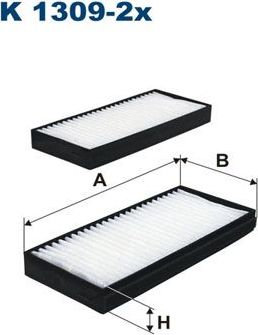 Салонный фильтр Filtron для Chrysler Sebring III 2007-2010. Артикул K 1303A