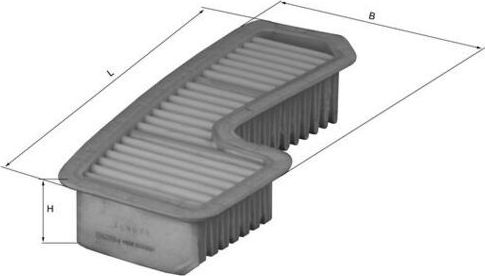 Воздушный фильтр Mahle. Артикул LX 1936