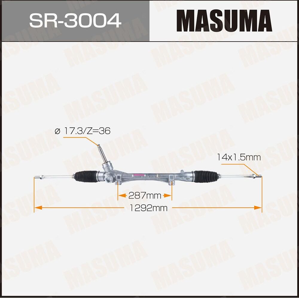 Рейка рулевая MASUMA, ASX, GA2W LHD (левый руль) Masuma. Артикул SR3004