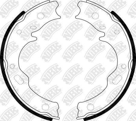 Тормозные колодки (стояночная тормозная система) NiBK. Артикул FN4443