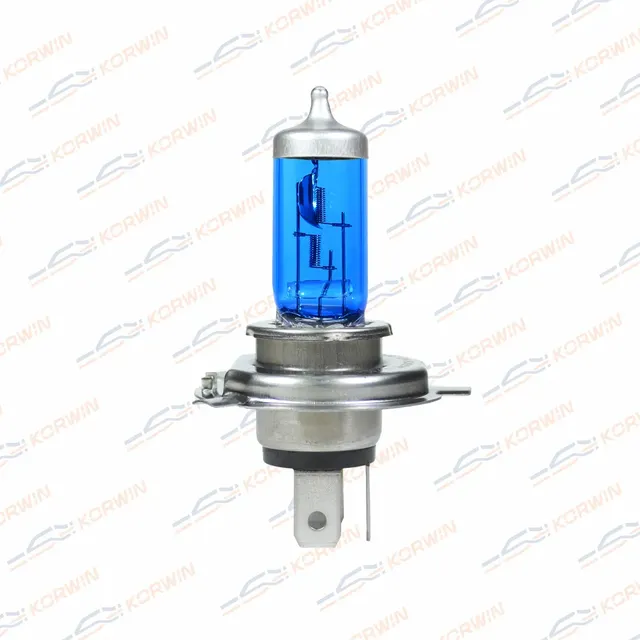 Лампа накаливания галогенная (H4 12V 60/55W P43t-38 SUPER WHITE) (Korwin). Артикул KWYN0002