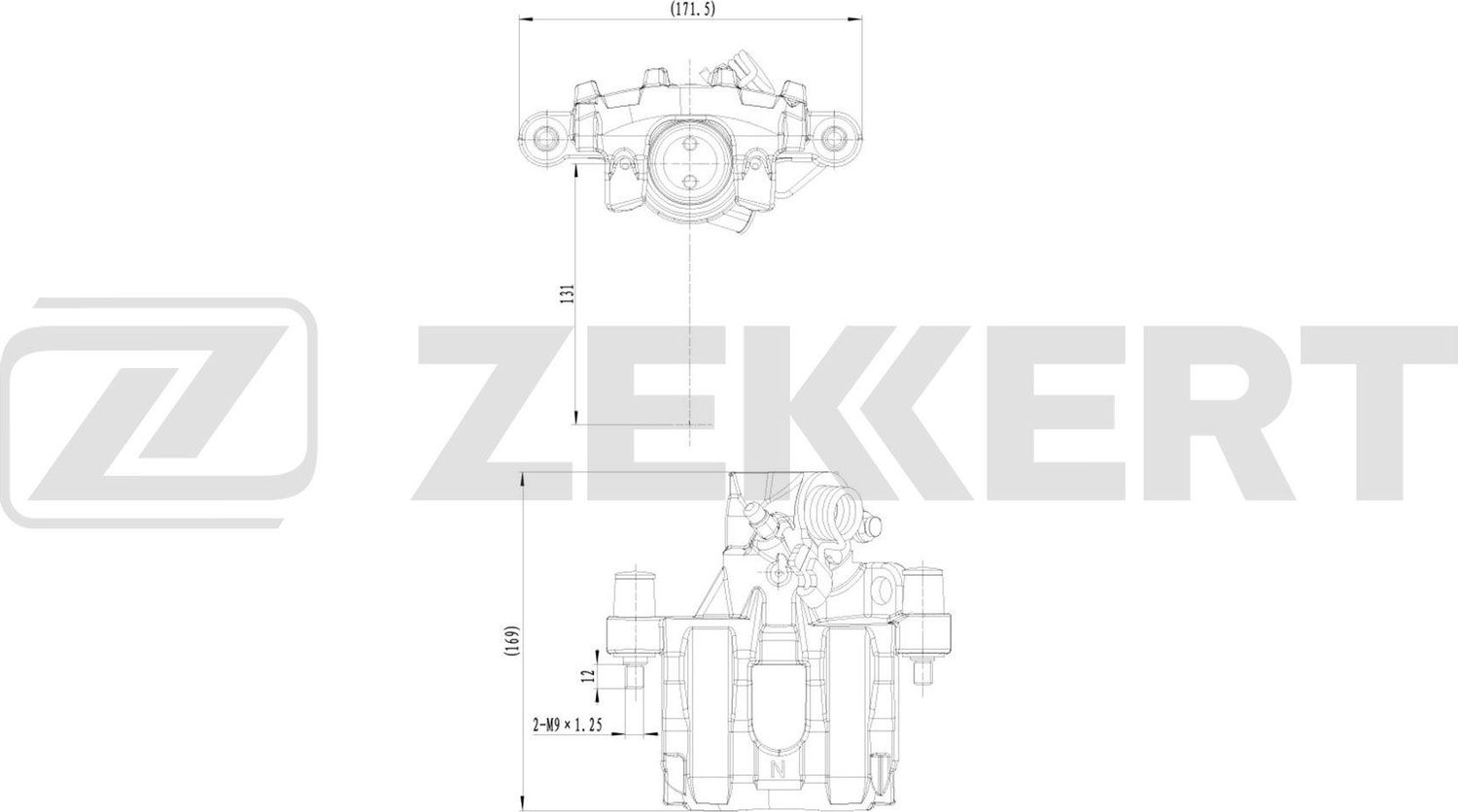 Тормозной суппорт Zekkert (алюминий). Артикул BS-8317
