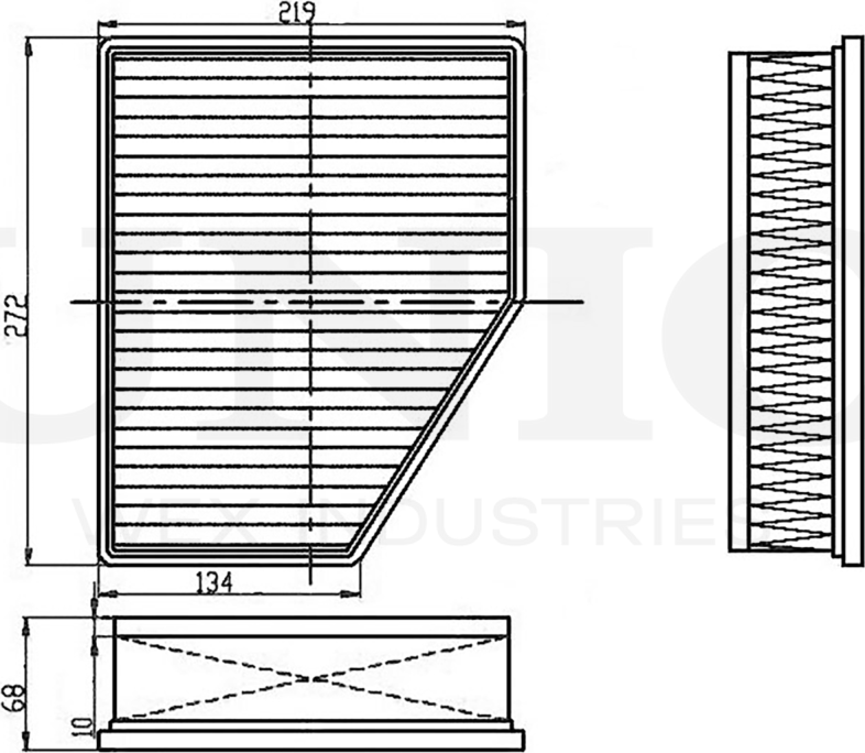 Фильтр воздушный (Unio). Артикул FLT-10253