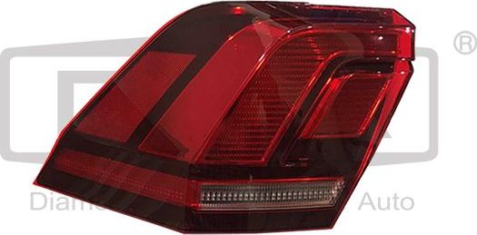 Фонарь задний DPA левый для Volkswagen Tiguan II 2016-2026. Артикул 99451795102