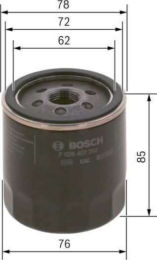 Масляный фильтр Bosch. Артикул F 026 407 202