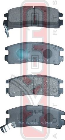 Тормозные колодки Akyoto Packing AKYOTO. Артикул AKD-1078
