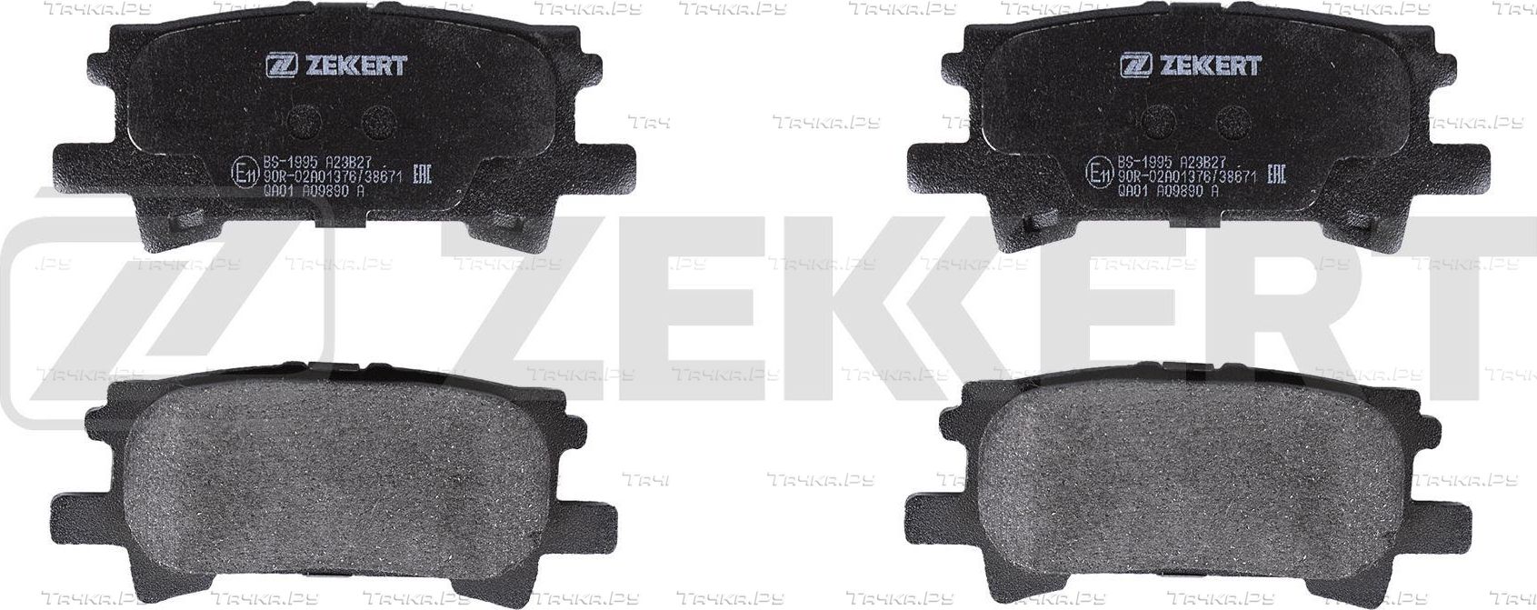 Тормозные колодки Zekkert задние для Toyota Highlander I (U20) 2000-2007. Артикул BS-1995