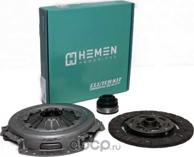 Комплект сцепления с выжимным подшипником Lada 2101-07 () (Hemen). Артикул HCK011