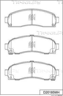 Тормозные колодки MK Kashiyama передние для Ford Explorer IV 2006-2010. Артикул D20185MH
