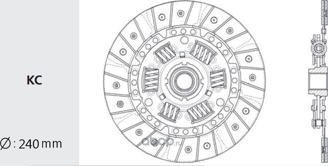 диск сцепления Nissan Patrol 2.83.3D 79 (Valeo). Артикул NS10