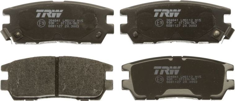 Тормозные колодки TRW COTEC. Артикул GDB1127