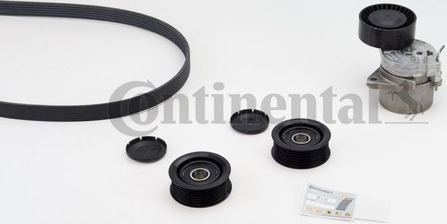 Приводной ремень поликлиновой с роликами (комплект) ContiTech для Mercedes-Benz E-Класс III (W211, S211) 2002-2009. Артикул 6PK2260K1