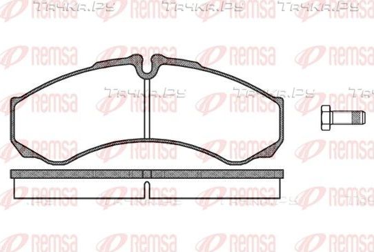 Тормозные колодки Remsa передние для IVECO Daily III 1999-2007. Артикул 0651.10