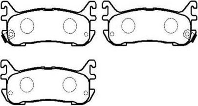 Тормозные колодки HSB задние для Mazda MX-5 II (NB) 2000-2005. Артикул HP8265