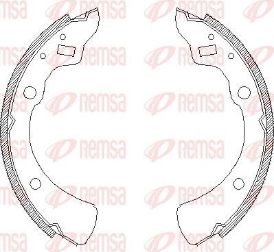 Тормозные колодки Remsa. Артикул 4330.00
