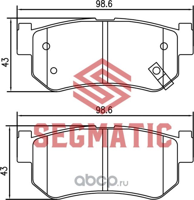 Колодка тормозная (Segmatic) Segmatic. Артикул SGBP2634