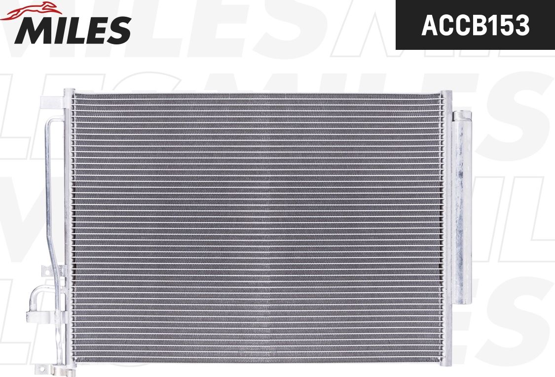 Радиатор кондиционера (конденсатор) Miles (алюминий). Артикул ACCB153