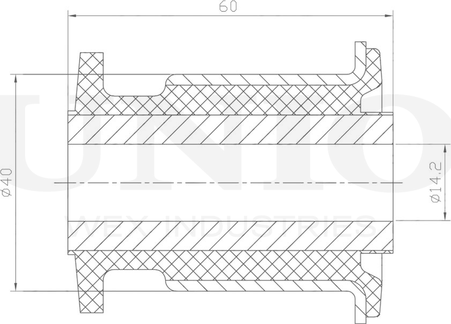 Сайлентблок рычага подвески (Unio). Артикул RMP-20017
