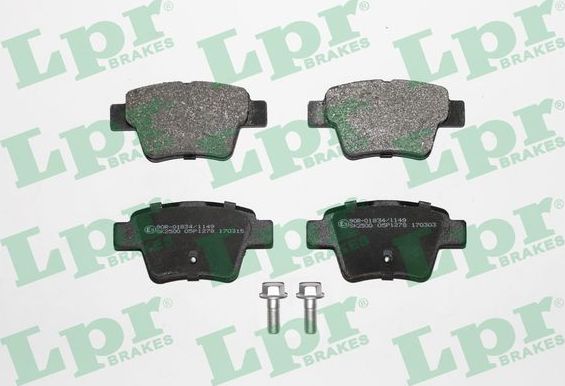 Тормозные колодки LPR. Артикул 05P1278