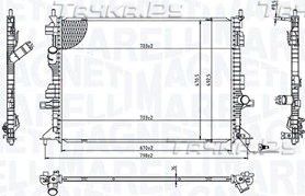 Радиатор охлаждения двигателя Magneti Marelli. Артикул 350213215700
