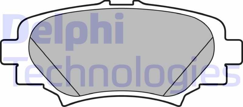 Тормозные колодки Delphi (Low-Metallic). Артикул LP2702