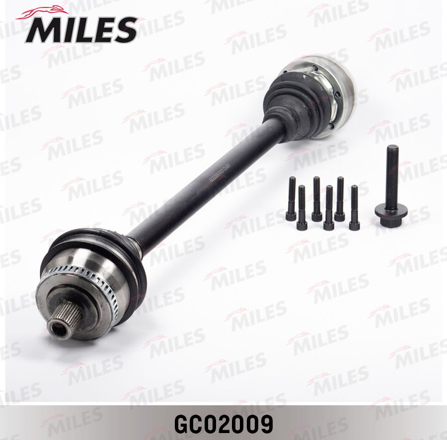Полуось (привод в сборе, приводной вал) Miles. Артикул GC02009