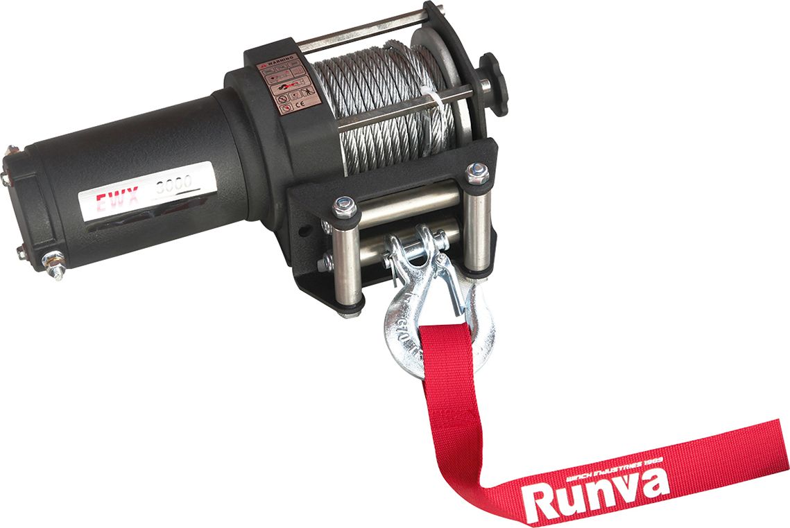Лебёдка электрическая 12V Runva 3000A lbs 1361 кг. Артикул EWX3000A