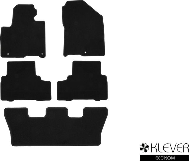 Коврики Klever Econom для салона Kia Sorento III (Prime) 2015-2026. Артикул KLEVER01255401200k