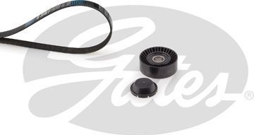 Приводной ремень поликлиновой с роликами (комплект) Gates Micro-V® Kit. Артикул K086PK995