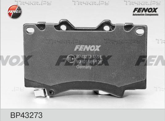 Тормозные колодки Fenox передние для Lexus LX 470 1998-2008. Артикул BP43273