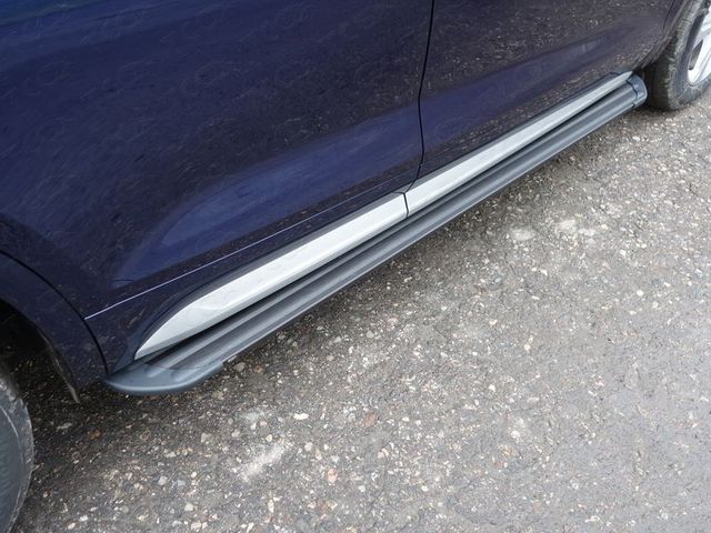 Пороги алюминиевые ТСС Slim Line Black 1820 мм для Audi Q5 II (без пневмоподвески) 2017-2026. Артикул AUDIQ517-21B