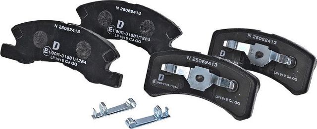 Тормозные колодки Delphi (Low-Metallic) для Daihatsu Cuore VI (L251) 2003-2007. Артикул LP1918