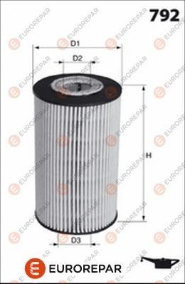 Масляный фильтр Eurorepar. Артикул 1667442180
