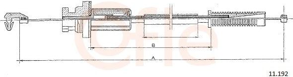 Трос газа Cofle. Артикул 11.192