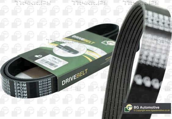 Приводной ремень поликлиновой BGA для Toyota Auris I 2006-2012. Артикул 7PK1867