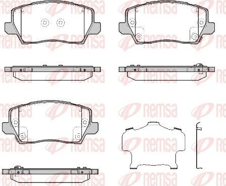 Тормозные колодки Remsa. Артикул 1803.02