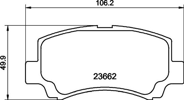 Тормозные колодки Nisshinbo передние для Hafei Brio 2003-2010. Артикул NP9020