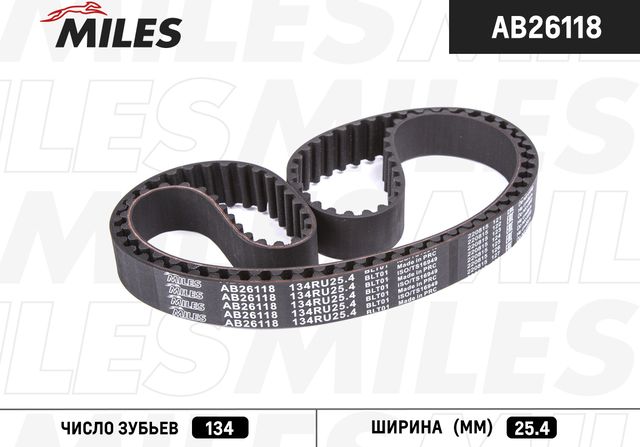 Ремень ГРМ Miles для Citroen C3 I 2002-2010. Артикул AB26118