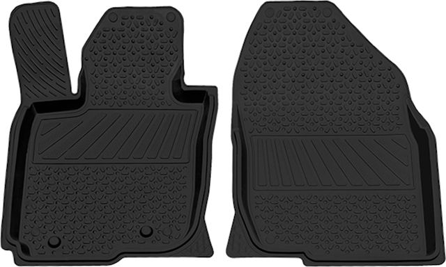 Коврики Rezkon резиновые передние для салона Toyota RAV4 III 2006-2013 длинная база. Артикул 1534035100