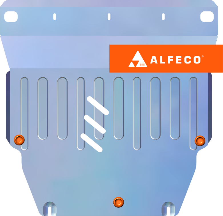 Защита алюминиевая Alfeco (4 мм) для картера и КПП Toyota Raize (только для автомобилей с правым рулём) 2019-2026. Артикул ALF.24.129 AL4