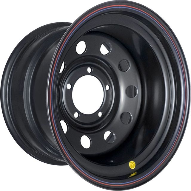 Колёсный диск OFF-ROAD Wheels усиленный стальной черный 5x139,7 10xR16 d110 ET-44 для УАЗ Хантер 2003-2024. Артикул 1610-53910BL-44