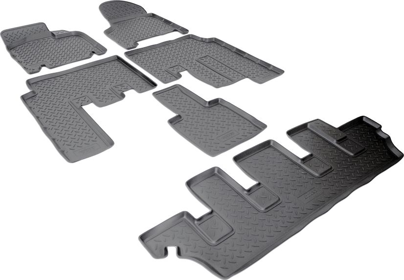 Коврики Норпласт для салона Dodge Caravan IV 2001-2007 (3 ряда). Артикул NPL-Po-20-35