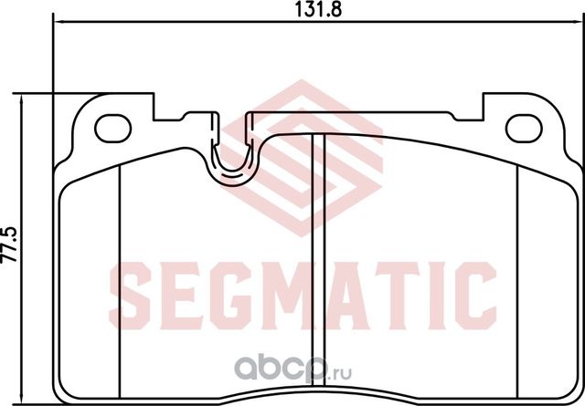 Колодка торм диск пер (Segmatic). Артикул SGBP2788