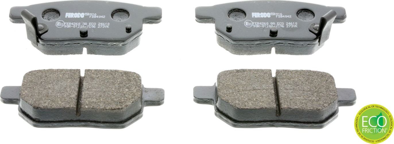 Тормозные колодки Ferodo Premier Eco Friction. Артикул FDB4042