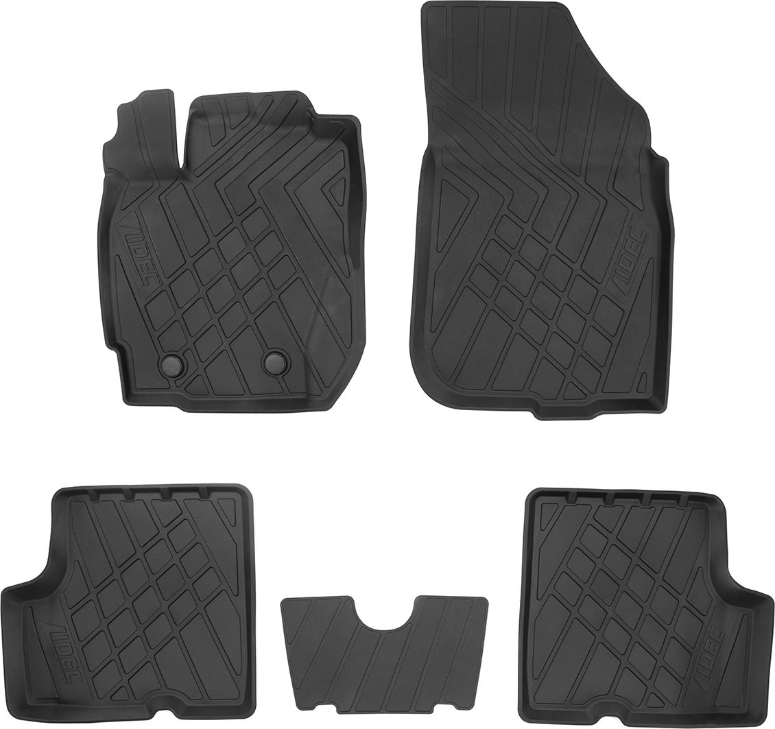 Коврики литьевые Норпласт для салона Nissan Terrano III (D10) 2015-2026. Артикул NP11-LdC-61-745